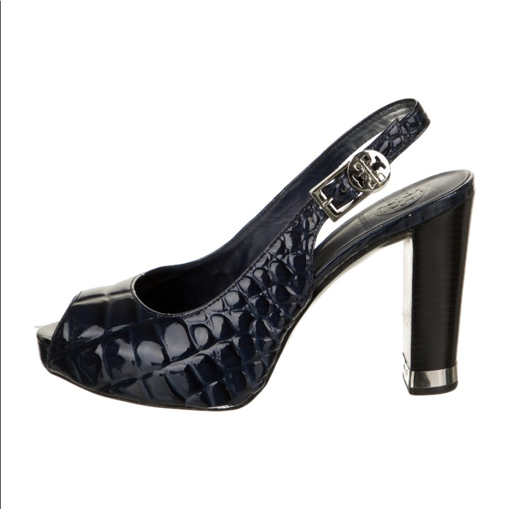 Tory Burch Patent Leather Slingback Pumps